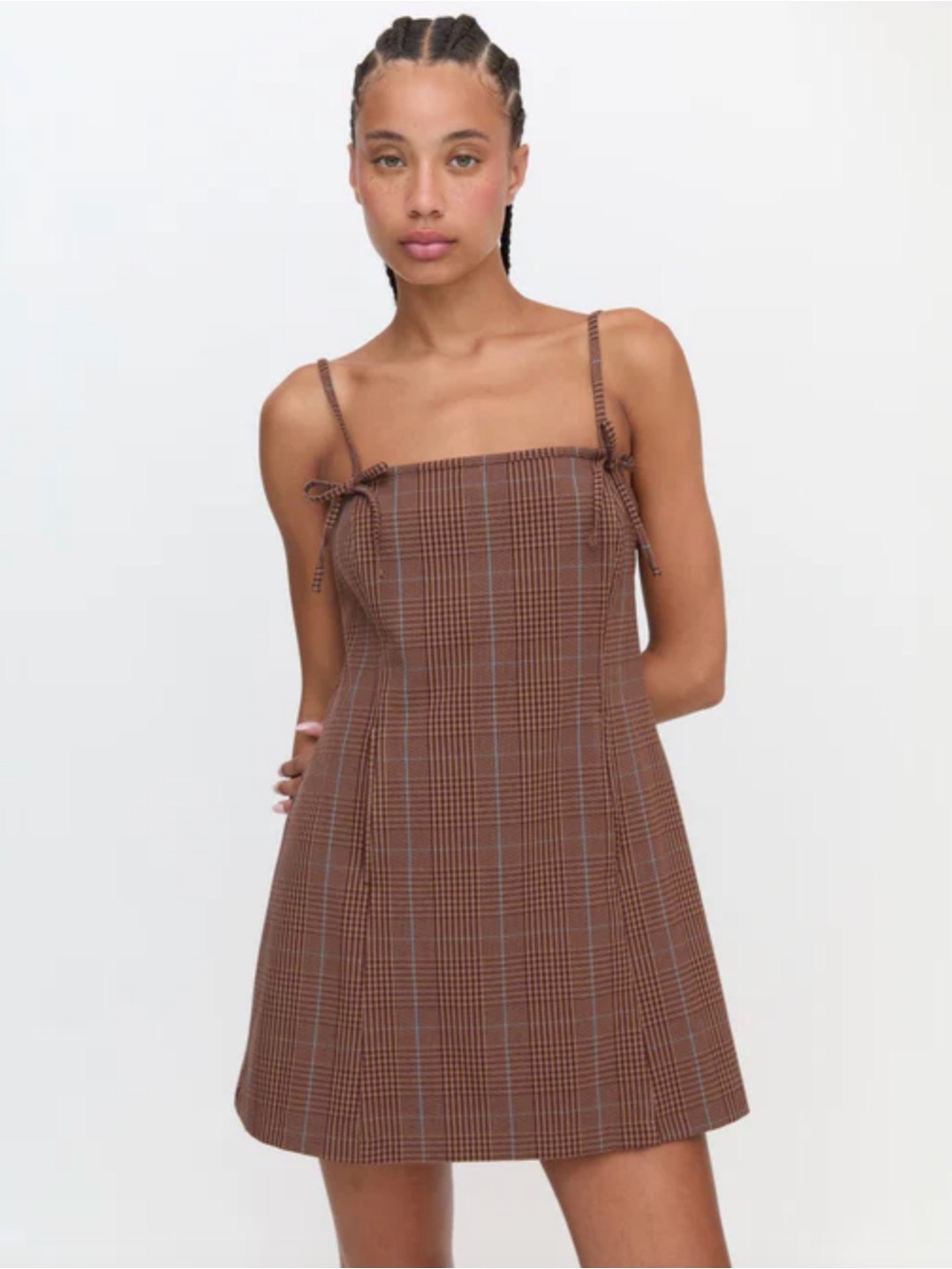 Hill House Home Rennie Dress Brown Plaid